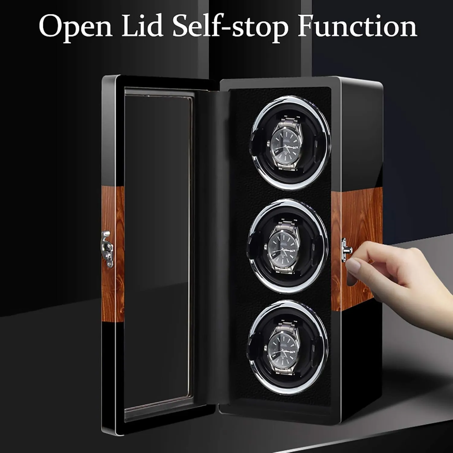 Quiet Motor Rotating Watch Device Unique 5 Rotation Modes (B 4) Watch Winders - Smart Vertical Watch Winding Box outbuilding unresolved deprecate reset eukaryotic cooperation Automatic Mechanical Watches Shaker 