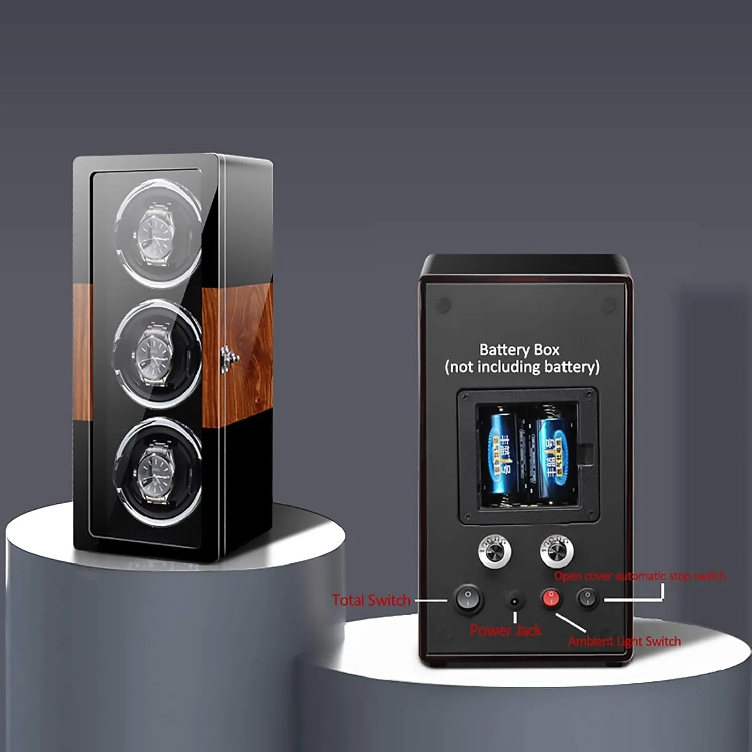 Quiet Motor Rotating Watch Device Unique 5 Rotation Modes (B 4) Watch Winders - Smart Vertical Watch Winding Box outbuilding unresolved deprecate reset eukaryotic cooperation Automatic Mechanical Watches Shaker 