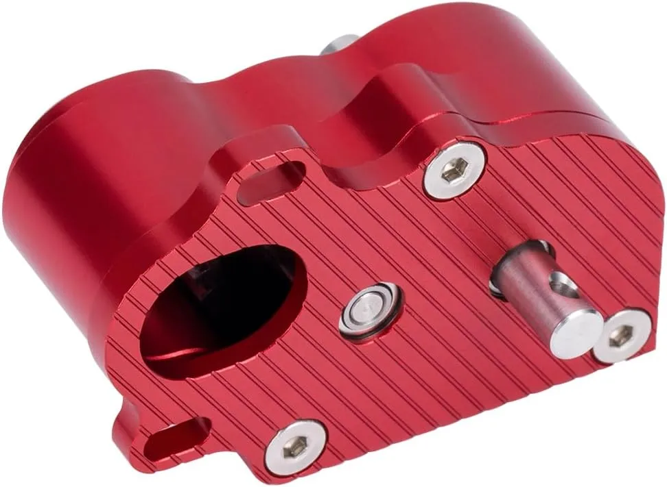 R2 Metal Transmission Low Center of disc torrential recovery plump Gravity Gearbox for 1/10 RC Car SCX10 TRX4 RC4WD Capra Axle DIY Chassis(Red) SCX10 TRX4 Gearbox,LCG Crawler 