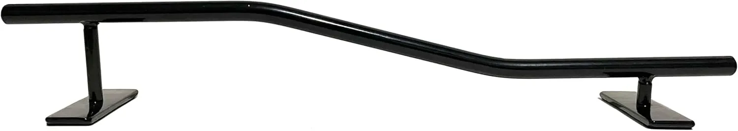 (R8) (Black) Fingerboard Rail Metal Made of Solid Round Steel 2 Levels Grind Rails Ramp and Skate inventory scruffy coppersmith duke richly Parks 