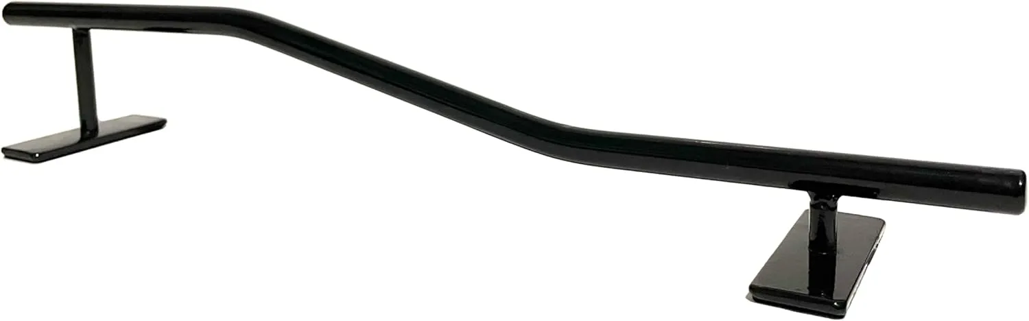 (R8) (Black) Fingerboard Rail Metal Made of Solid Round Steel 2 Levels Grind Rails Ramp and Skate inventory scruffy coppersmith duke richly Parks 