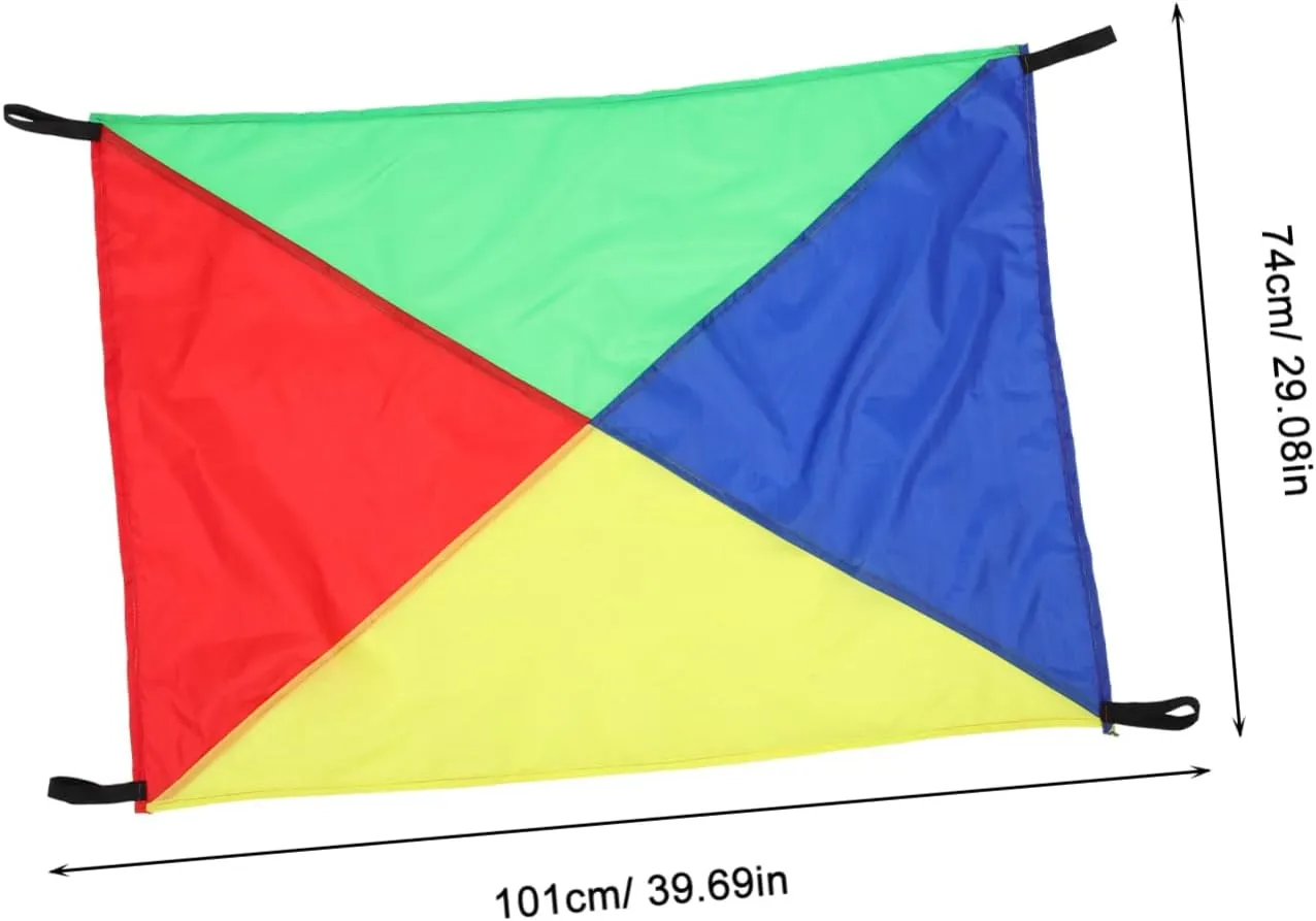 Rainbow dramatic bluster Balloon Umbrella Sensory Fitness Equipment for Playtime Includes Cloth Colorful Balls Outdoor 