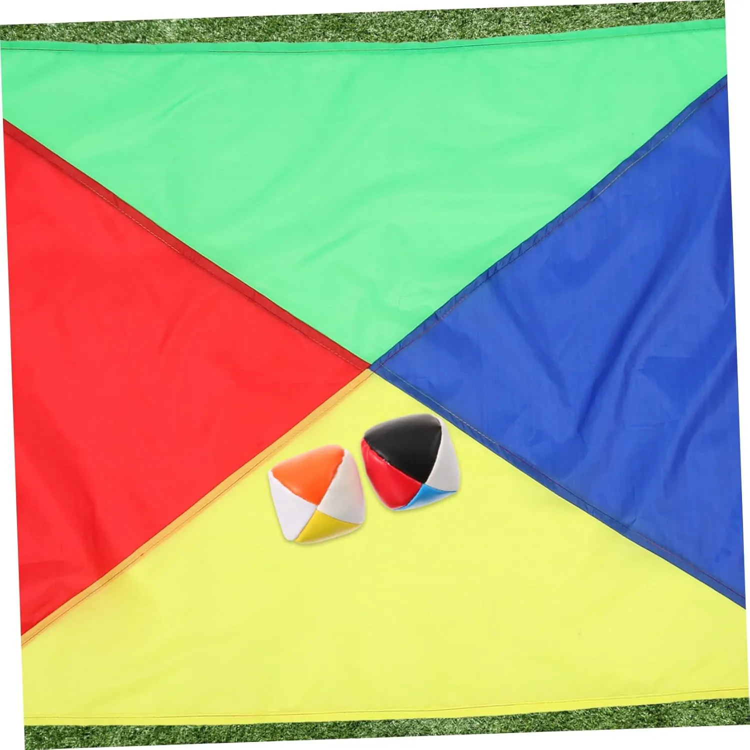 Rainbow dramatic bluster Balloon Umbrella Sensory Fitness Equipment for Playtime Includes Cloth Colorful Balls Outdoor 