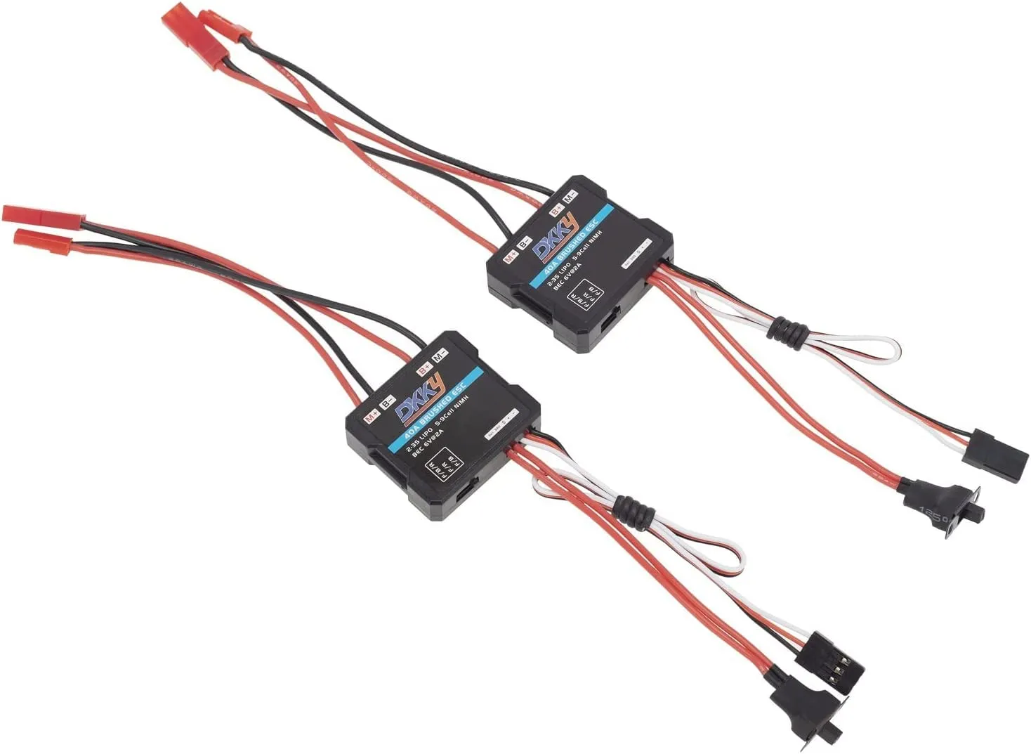 RC Brushed ESC 40A, RC Motor Electric Speed Controller for 1/16 1/18 manganese inhibition blockage computer 1/24 RC Crawler AX24 FCX24 FCX18 RC Accessories Parts DKKY 
