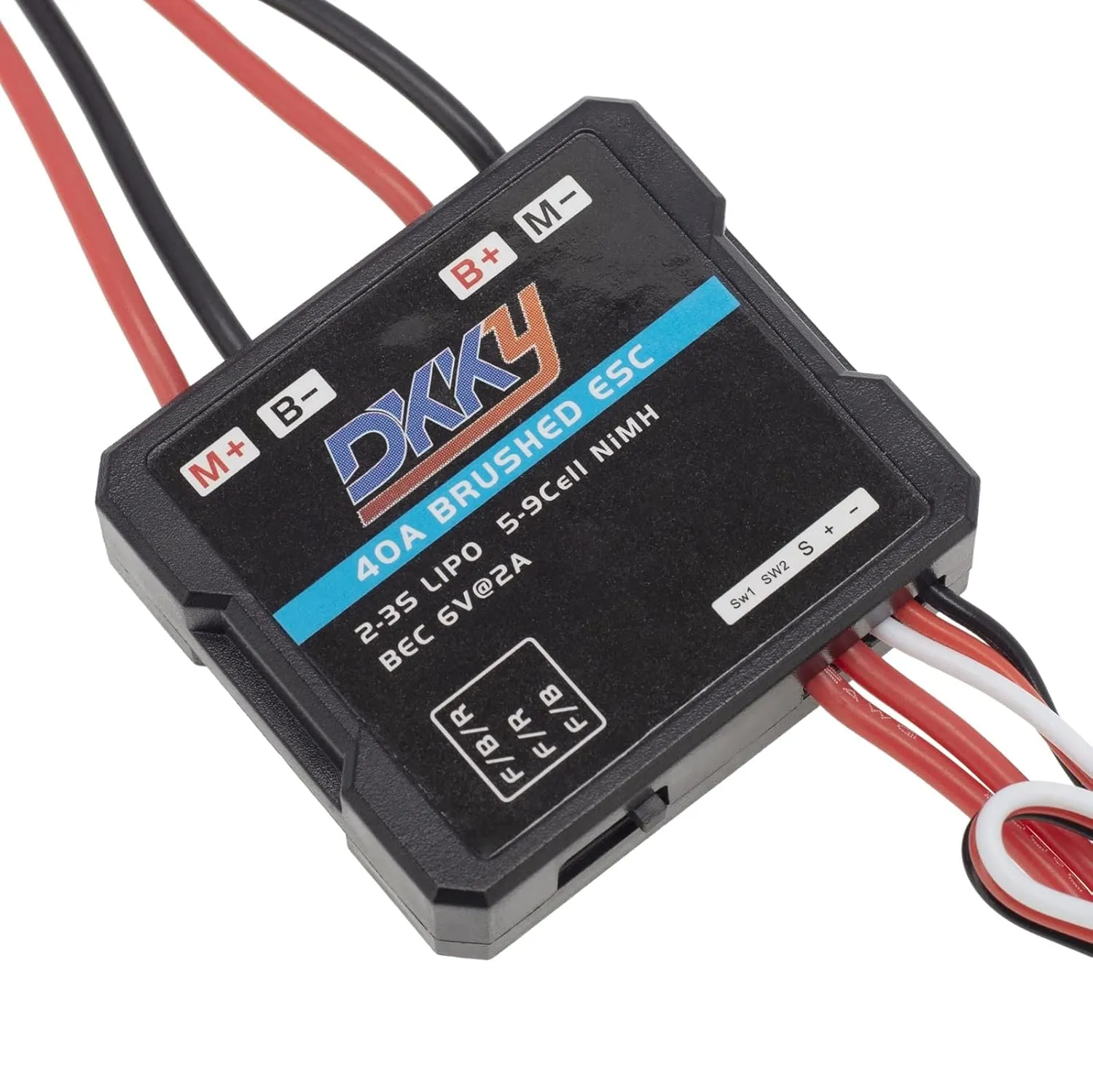 RC Brushed ESC 40A, RC Motor Electric Speed Controller for 1/16 1/18 manganese inhibition blockage computer 1/24 RC Crawler AX24 FCX24 FCX18 RC Accessories Parts DKKY 