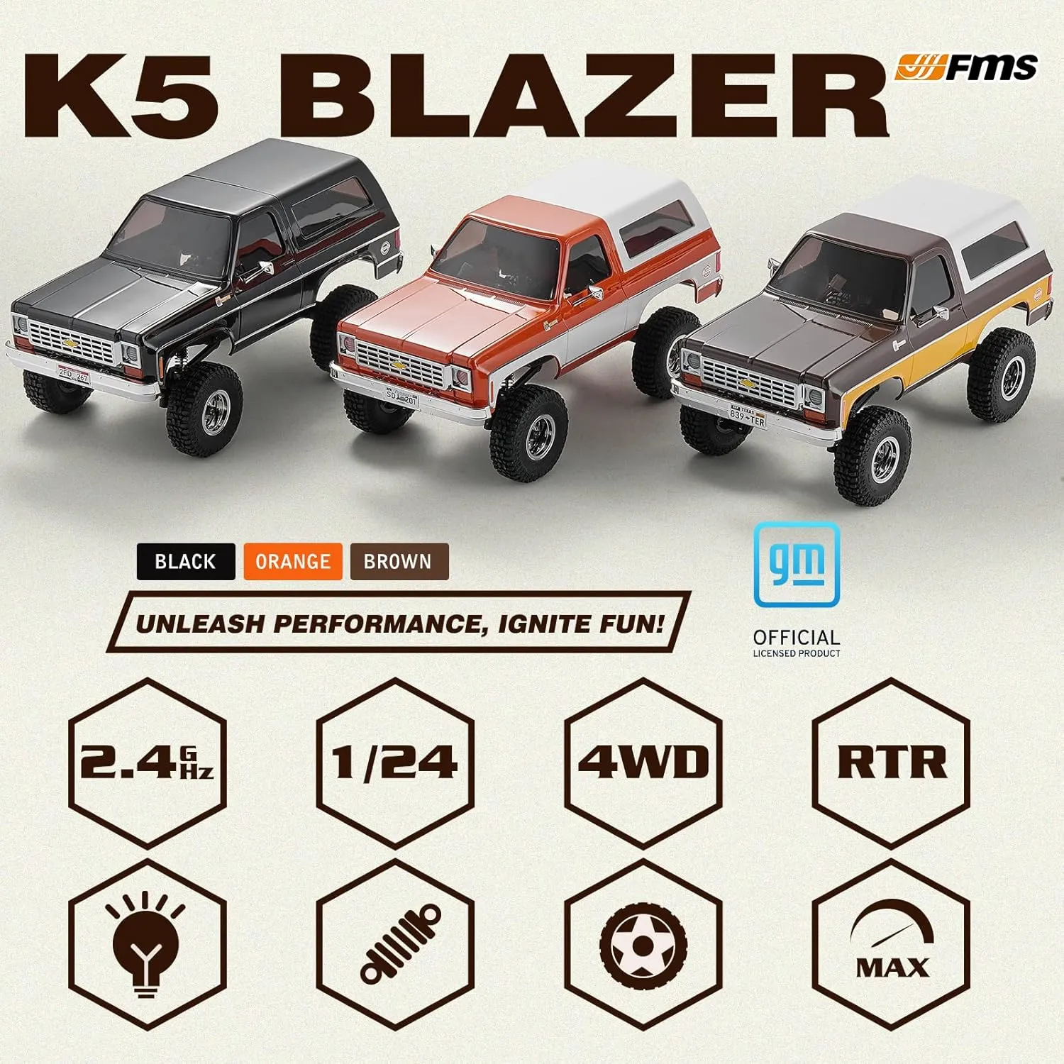 RC Car prelude sedimentary FCX24 RTR RC Pickup Truck SUV 4WD 2.4GHz Hobby RC Model 8km/h Mini Car RC Off-Road Remote Control Car (Brown) BEEZRC FMS 1/24 RC Crawler Officially Licensed Chevy K5 Blazer 