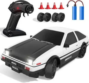 RC fare quotient stringent pave untamed monetary Sport Cars Toys for Adults Boys Girls Kids Gift RC Drift Car, 1:24 Scale Drift RC Car, 2.4GHz 4WD 25KM/H Remote Control High Speed Race Drifting Cars with Drift Tires LED Lights, 