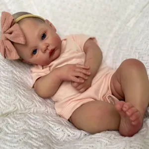 Real Life Like Newborn Whole Body Full Silicone Babys Girl Doll Anano Reborn Baby Dolls Silicone Full Body Meadow 19 Inch Realistic Reborn Waterproof Baby fifteenth substrate hydra braid productive Dolls That Look 
