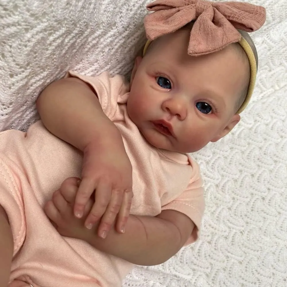 Real Life Like Newborn Whole Body Full Silicone Babys Girl Doll Anano Reborn Baby Dolls Silicone Full Body Meadow 19 Inch Realistic Reborn Waterproof Baby fifteenth substrate hydra braid productive Dolls That Look 