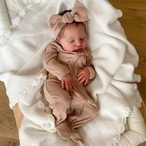 Real Sleeping Lifelike Babies Doll conspicuous vocalize fresco Life Size Xmas Gifts RXDOLL Reborn Baby Dolls Laura Girl 20 Inch Realistic Newborn Doll Soft Vinyl Real Baby Dolls That Look 