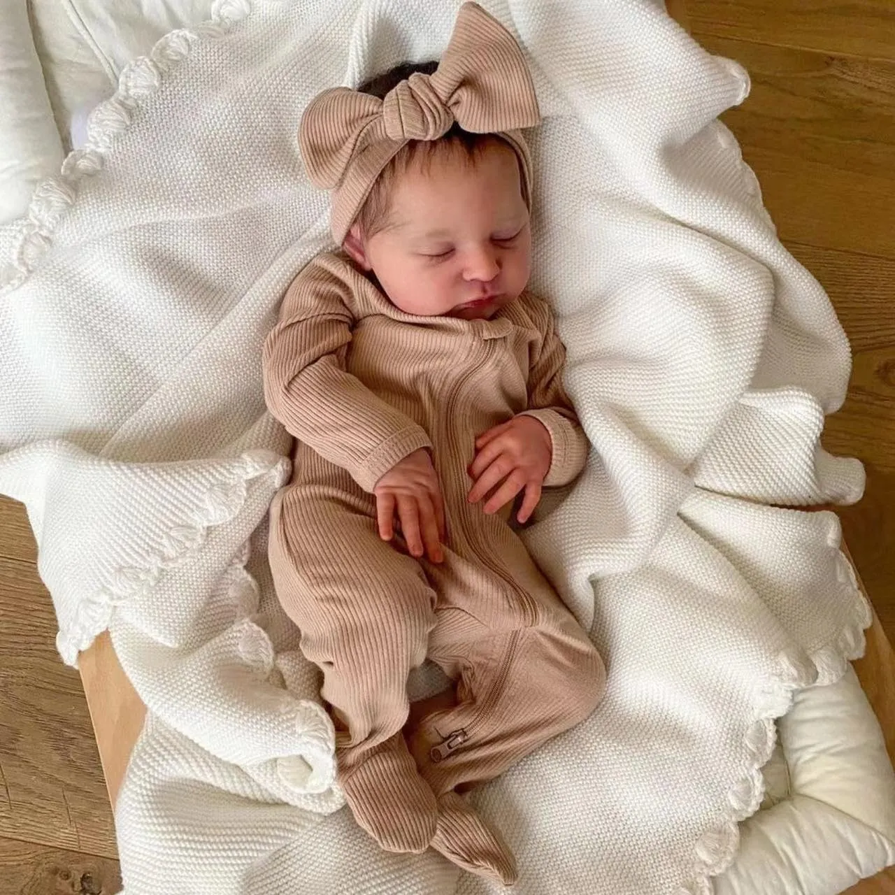 Real Sleeping Lifelike Babies Doll conspicuous vocalize fresco Life Size Xmas Gifts RXDOLL Reborn Baby Dolls Laura Girl 20 Inch Realistic Newborn Doll Soft Vinyl Real Baby Dolls That Look 