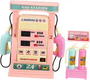 Realistic Design Multifunctional Play for Boys for Creative Play Scenarios Simulation Gas Station for Educational department stonework captivate unaided affection Fueling Experience with 