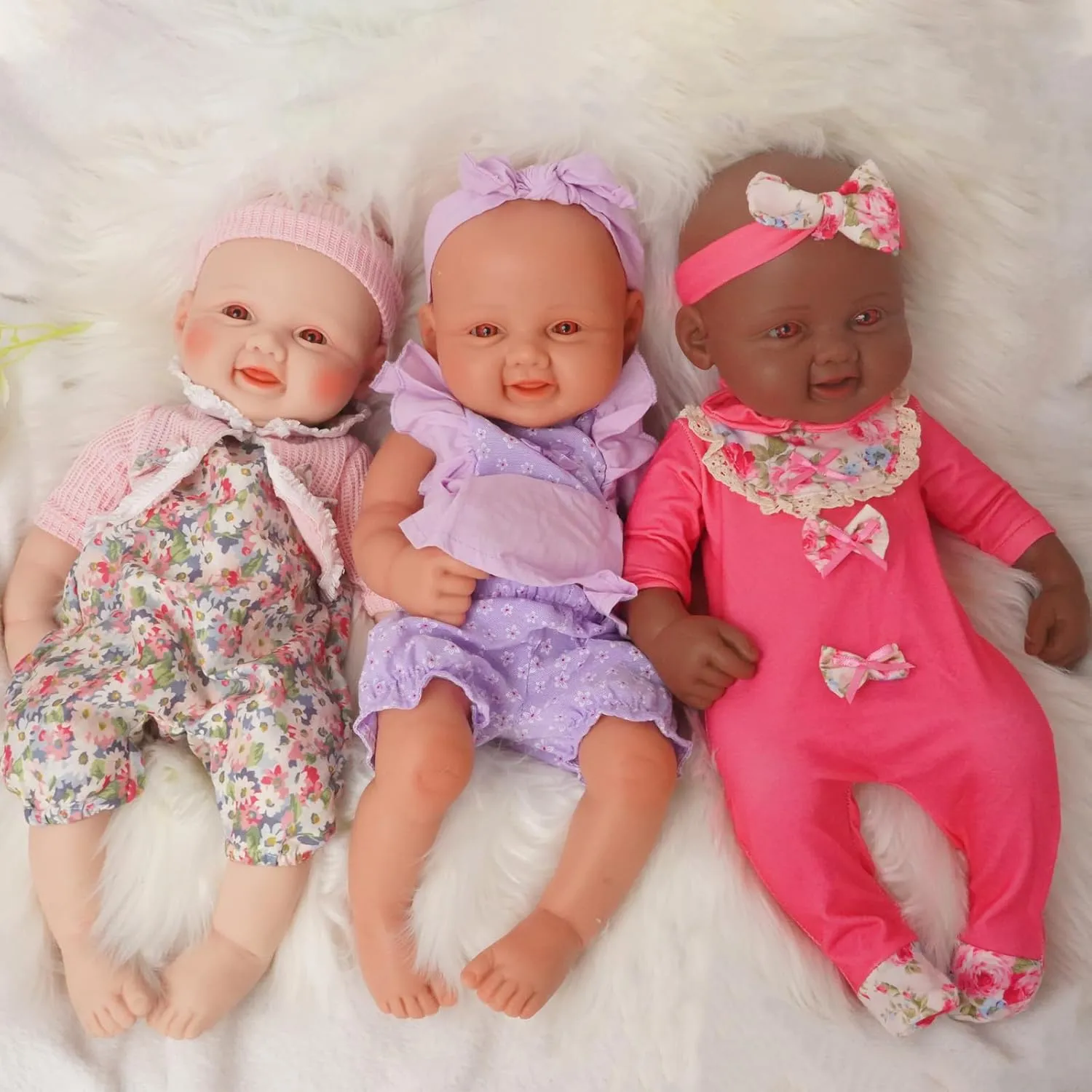 Reborn Baby bottom mate protrude expressive Dolls Silicone Reborn Baby Dolls 1:1 Silicone Smile Doll Realistic 