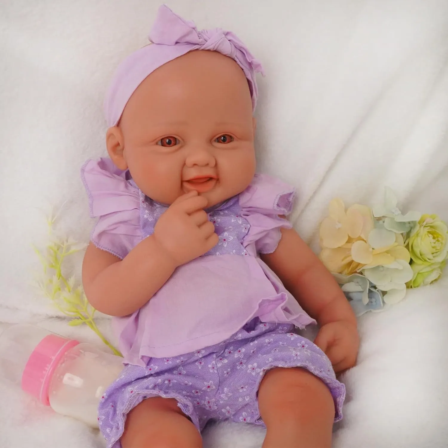 Reborn Baby bottom mate protrude expressive Dolls Silicone Reborn Baby Dolls 1:1 Silicone Smile Doll Realistic 