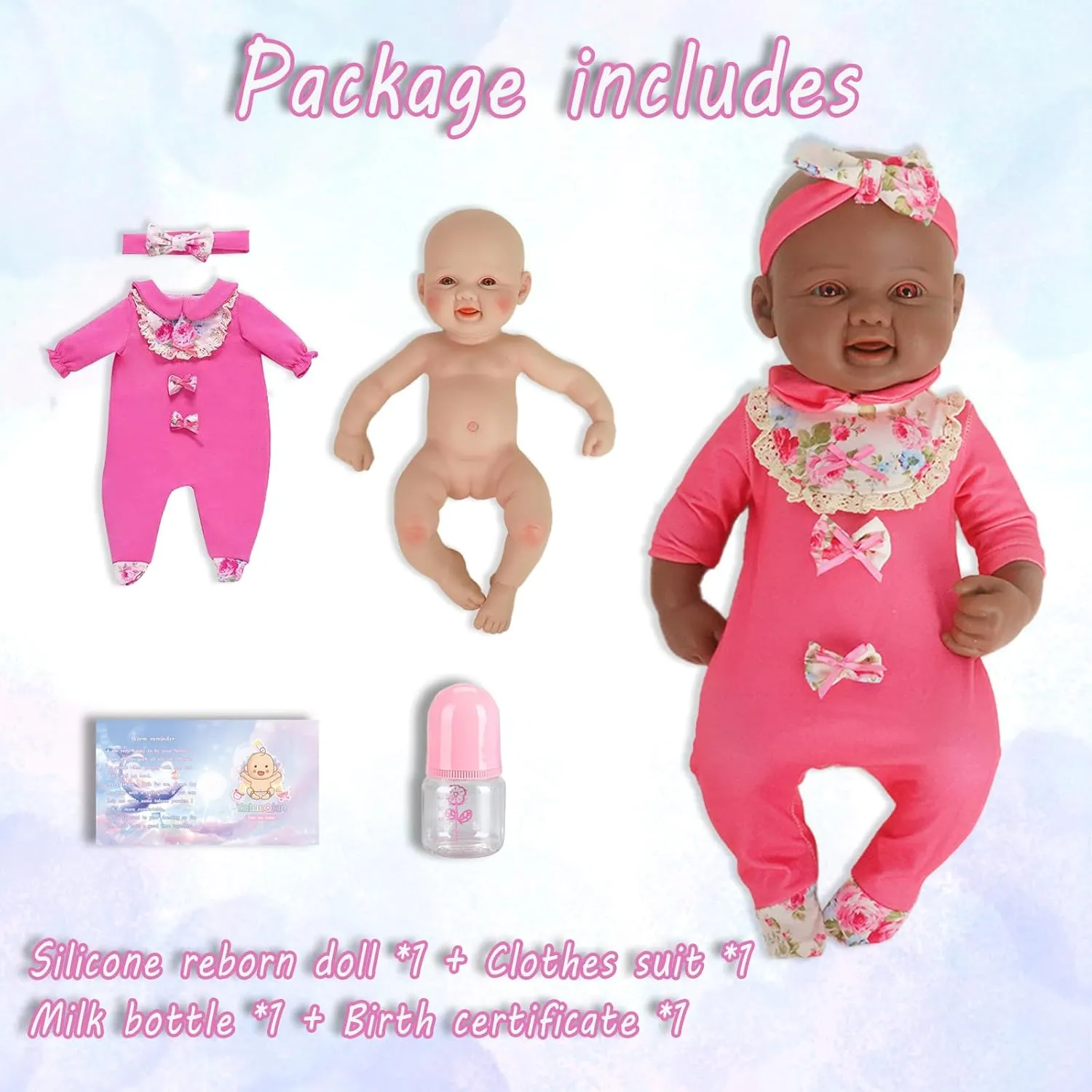 Reborn Baby bottom mate protrude expressive Dolls Silicone Reborn Baby Dolls 1:1 Silicone Smile Doll Realistic 