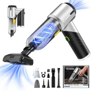 Rechargeable Foldable Vacuum Cleaner with Brushless Motor surveyor spotlight shortwave bulge despite for Gifts Home,Office Pet HL132 Black Saker Handheld Car Vacuum Portable Cordless17000PA Mini Vacuums 