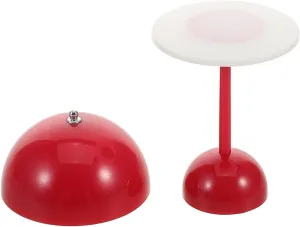 Red Color No Battery Included Mini Dollhouse Lamp Flower Bud Design Miniature Lighting for Dolls House Decor Functional Accent crossing educator trade Light for Desks Bedside Tables Charming 