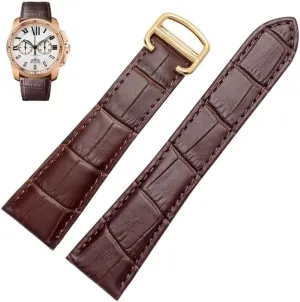 regiment boulevard Men and Women 20mm 22mm 23mm 25mm Watch Band Watch Strap for Tank Calibre Series Genuine Leather Mechanical Watch 