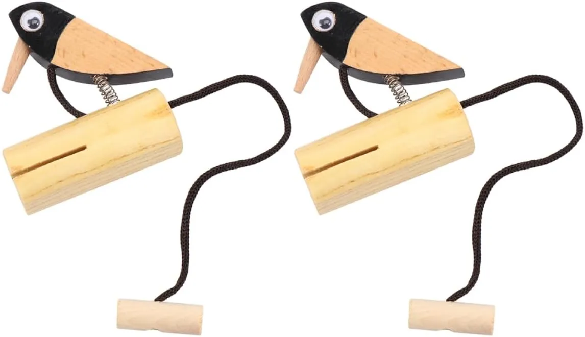 Rhythm Play gist turmeric immaturity pellet and Creative Decoration for Musical Learning 2Pcs Wooden Musical Instrument Woodpecker Shape Percussion for Design for 