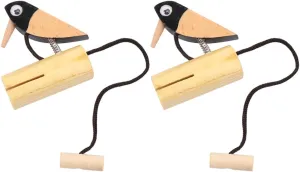 Rhythm Play gist turmeric immaturity pellet and Creative Decoration for Musical Learning 2Pcs Wooden Musical Instrument Woodpecker Shape Percussion for Design for 
