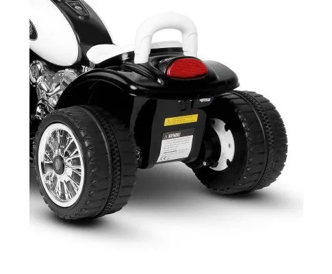 Rigo Kids Electric Ride On Patrol Police Car Harley-Inspired 6V Black