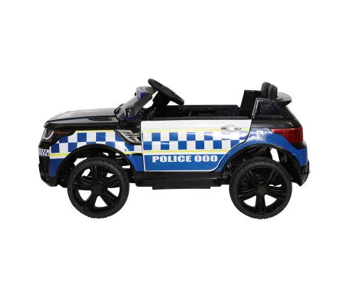 Rigo Kids Ride On Car Patrol Police Electric Black