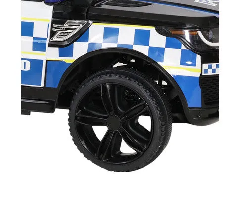 Rigo Kids Ride On Car Patrol Police Electric Black