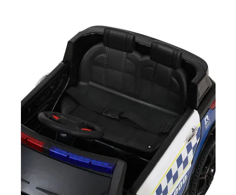 Rigo Kids Ride On Car Patrol Police Electric Black