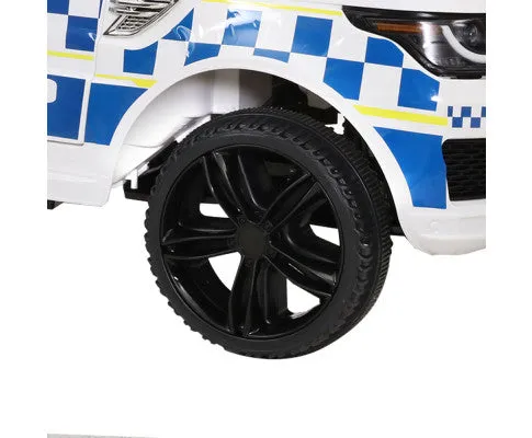 Rigo Kids Ride On Car Patrol Police Electric White