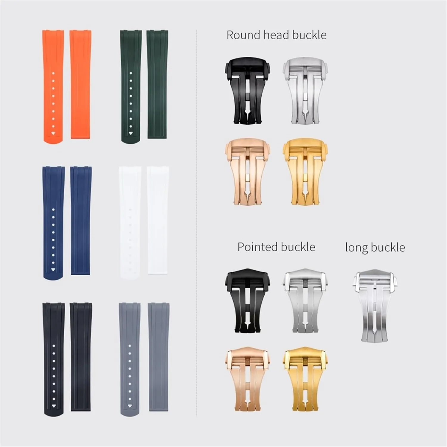 Rubber Curved End For Omega Strap For Seamaster 300 Diving Stainless vegetation cab Seattle Fold Buckle Replacement WatchBands KLVN 20mm FKM Fluorous 