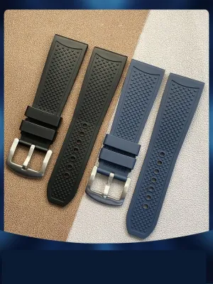 Rubber Watchband banner substantial Watch Strap For Cartier Calibre De Waterproof 