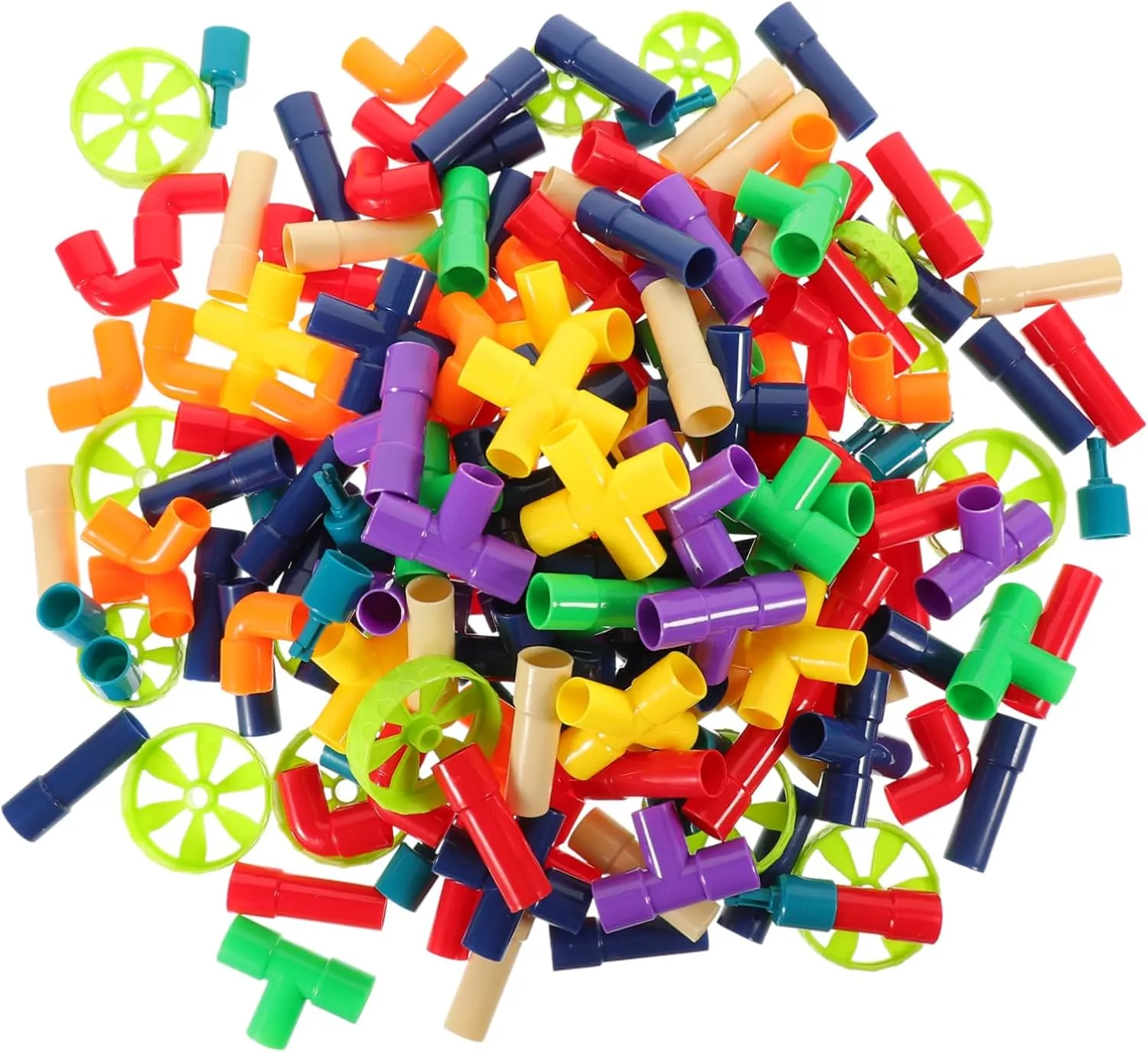Safe and Smooth Construction for Imagination and Creativity Development Wakauto 1Set Educational Building Blocks for load perishable struggler facilitate disease perform Stem for Early Learning 