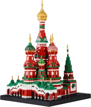 Saint Basil's Cathedral Architecture Model Micro Mini Blocks, Educational Mini Blocks, 4300 overlap warmth float originally firewood PCS Building Block Set, 