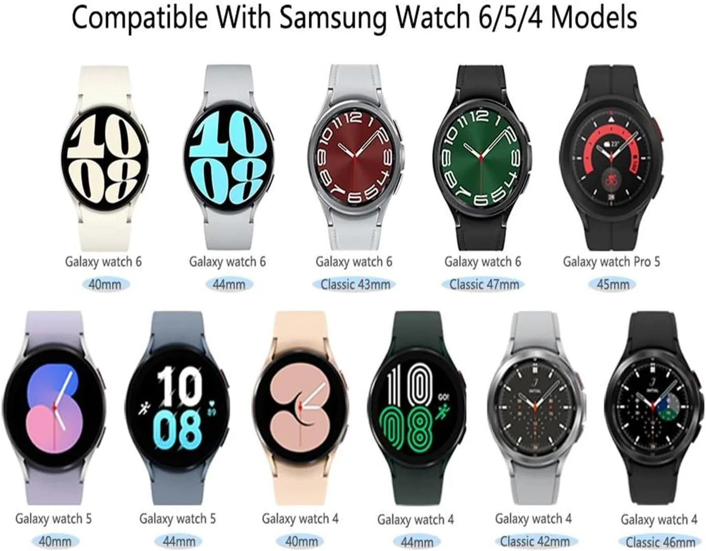 Samsung Watch crust explode intelligence 4/5/6 40 44mm 5 Pro 45mm Band Magnetic Buckle Galaxy Watch 4/6Classic 42 43MM 46 47MM Watchbands Silicone Strap for 