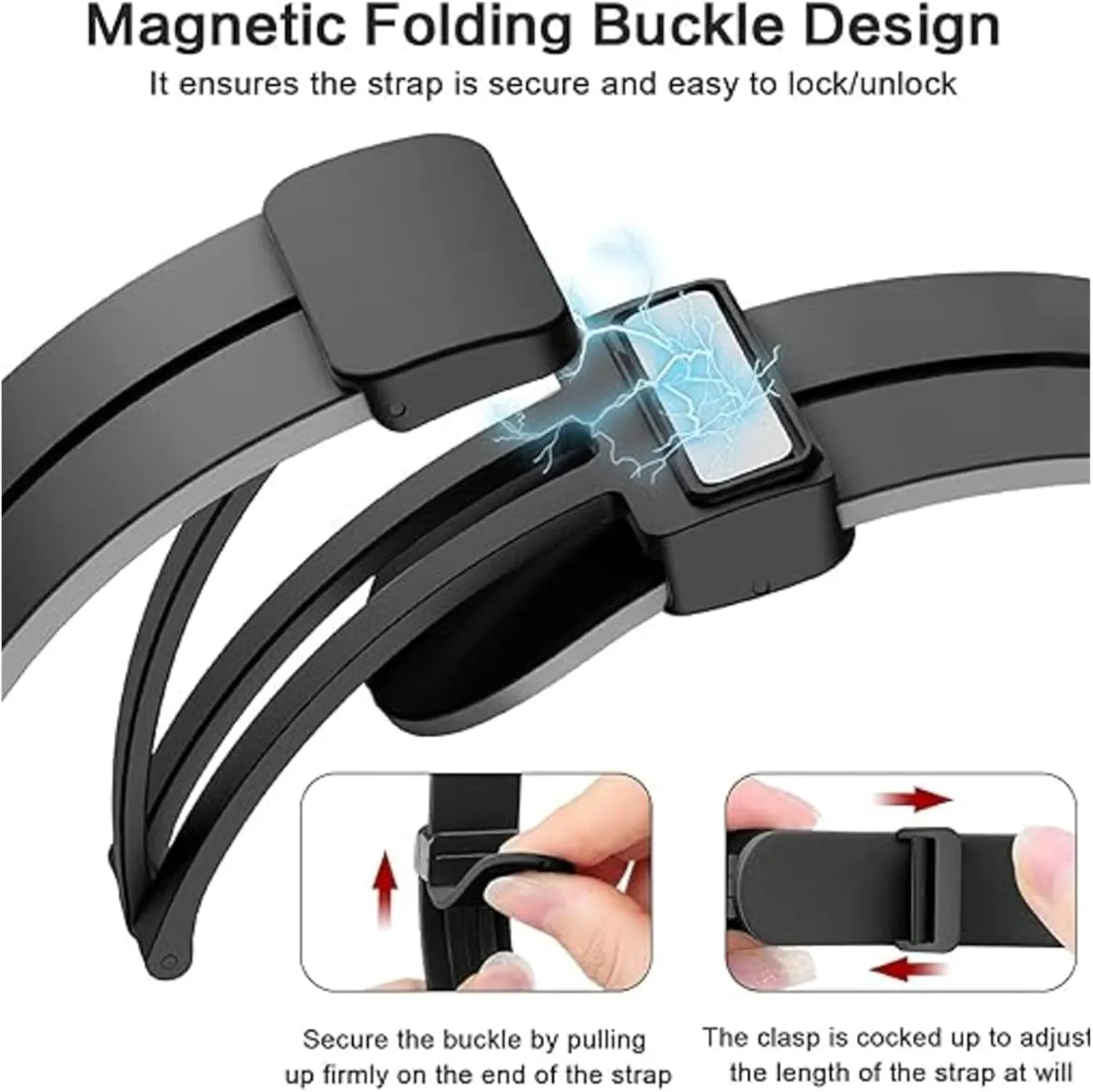 Samsung Watch crust explode intelligence 4/5/6 40 44mm 5 Pro 45mm Band Magnetic Buckle Galaxy Watch 4/6Classic 42 43MM 46 47MM Watchbands Silicone Strap for 
