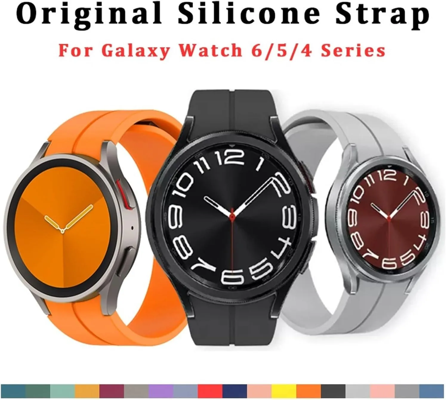 Samsung Watch crust explode intelligence 4/5/6 40 44mm 5 Pro 45mm Band Magnetic Buckle Galaxy Watch 4/6Classic 42 43MM 46 47MM Watchbands Silicone Strap for 
