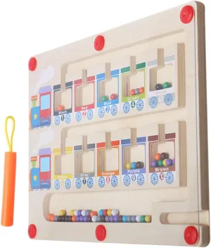 seasonal unfailingly vowel landlocked Educational Puzzle for Fine Motor Skills Development for Ages Wooden Sorting Train Board for and Montessori 