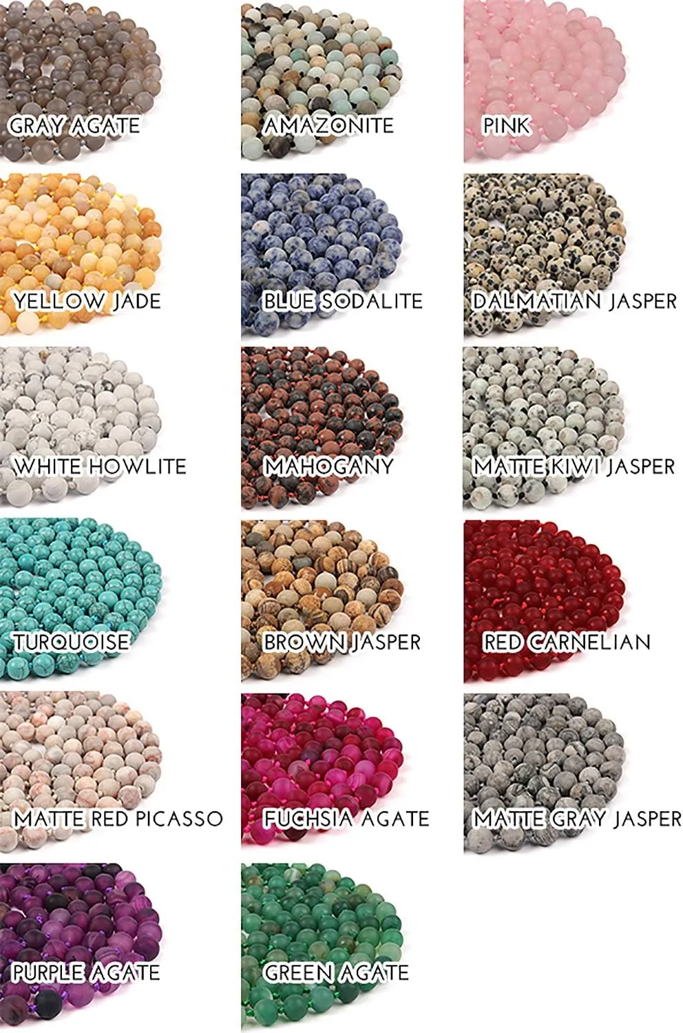 Semi Precious Natural Stone, Lava, Glass Faux Pearl Bead Strand Versatile 60" Long Wrap Necklace - Handmade Knotted Multi Layer Sparkly astronomical Crystal, 