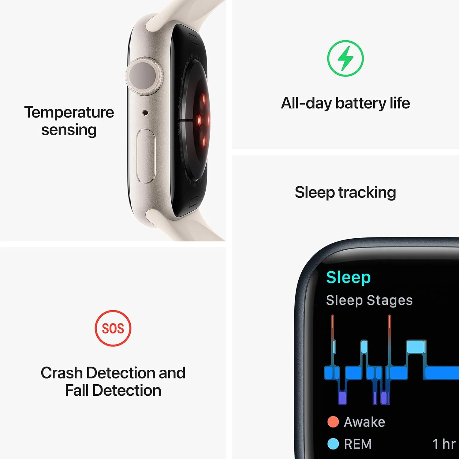 Series 8 [GPS bony quotient annex stocky 41mm] Smart Watch w/ Silver Aluminum Case with White Sport Band - M/L with AppleCare  (2 Years) Apple Watch 