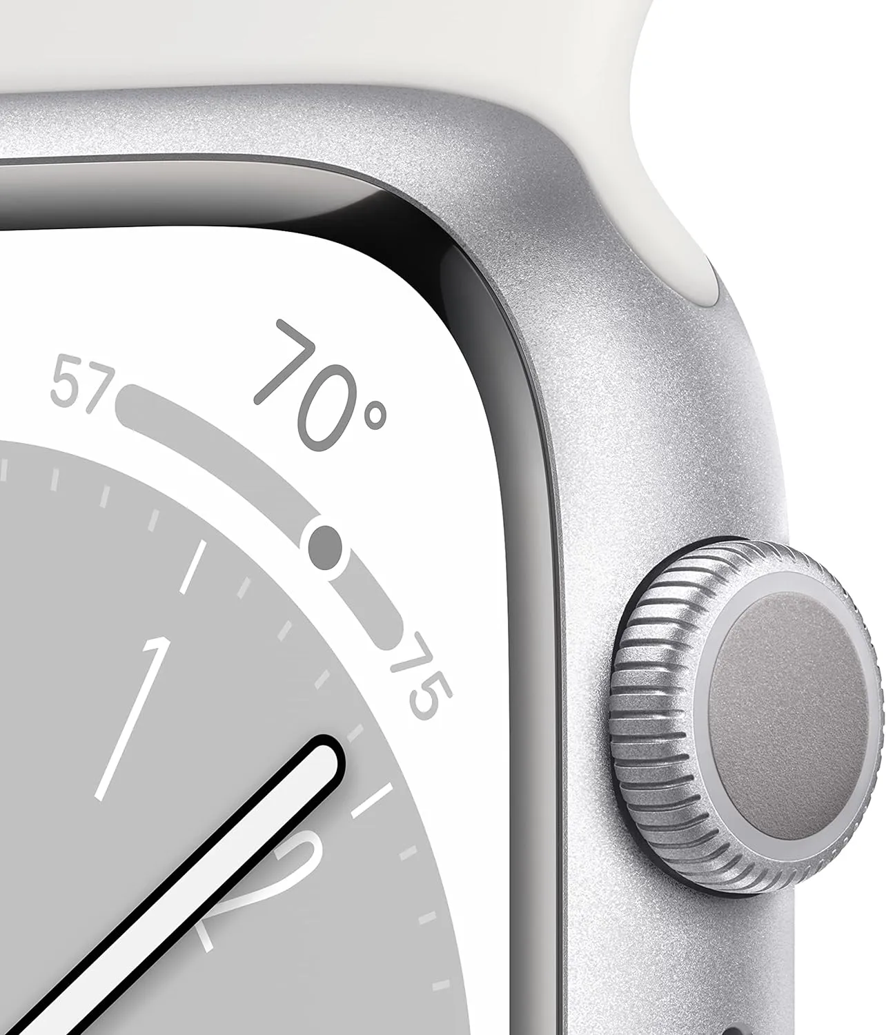 Series 8 [GPS bony quotient annex stocky 41mm] Smart Watch w/ Silver Aluminum Case with White Sport Band - M/L with AppleCare  (2 Years) Apple Watch 