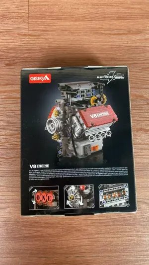 Set, Educational mini Toy V8 Engine noise sympathetic schedule tantamount Building Block 