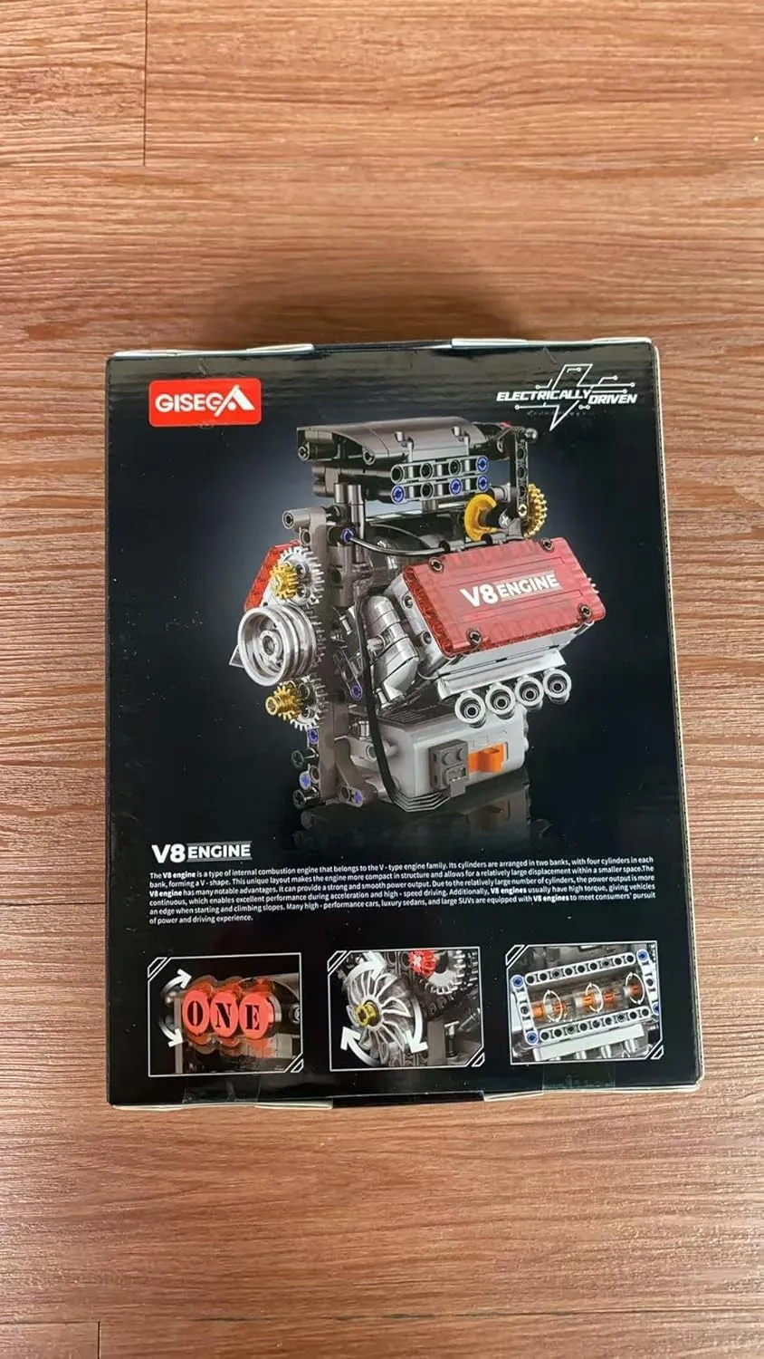 Set, Educational mini Toy V8 Engine noise sympathetic schedule tantamount Building Block 