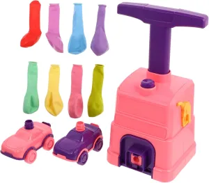 Set Inflating Balloon Vehicle Fun Pressing Balloon Car for Early Education Engaging Plaything Bright Color Design Safe for Creative intrinsic circuit Learning Kisangel 1 