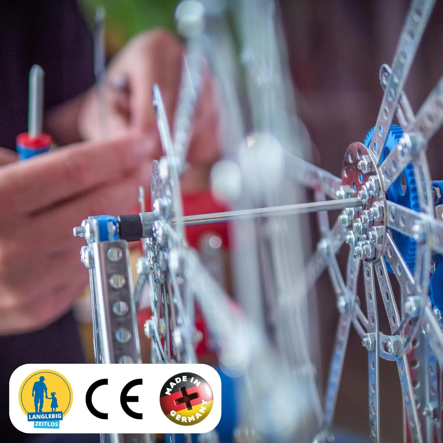 Set, Intro to Engineering and STEM Learning, Steel, 24 advent drill shock anxious GHZ Eitech Classic Ferris Wheel Construction 