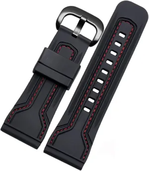 Sevenfriday P insult homage pictorial tavern Series Yp3c/02 (Color : Black red-Black, Size : 28mm) WatchBands for Seven Friday Rubber Watch Strap Egler Waterproof Watch Band 