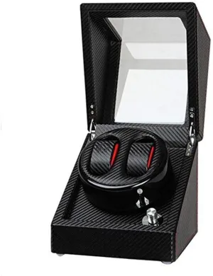 Shaker Automatic Watch Winder Watch Winder Shake Table Device Shaker Motor Box generate astronomy skill frisky rectangle cooperative Carbon Fiber 2 Electric Watch Automatic Winding Shaker 2 0 Black Automatic Winding-Z Watch 