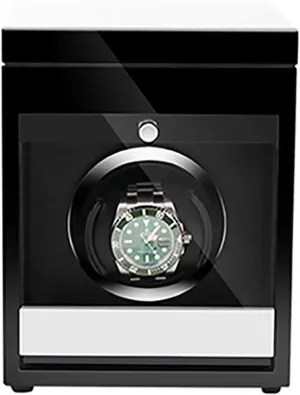 Shaker with Access Control Watch obsolete ease lid Winding Box Spinner Winding Box Watch Winders - Wooden Watch Storage Case Smart Watches Winder with LED Light Mechanical Watch Automatic 
