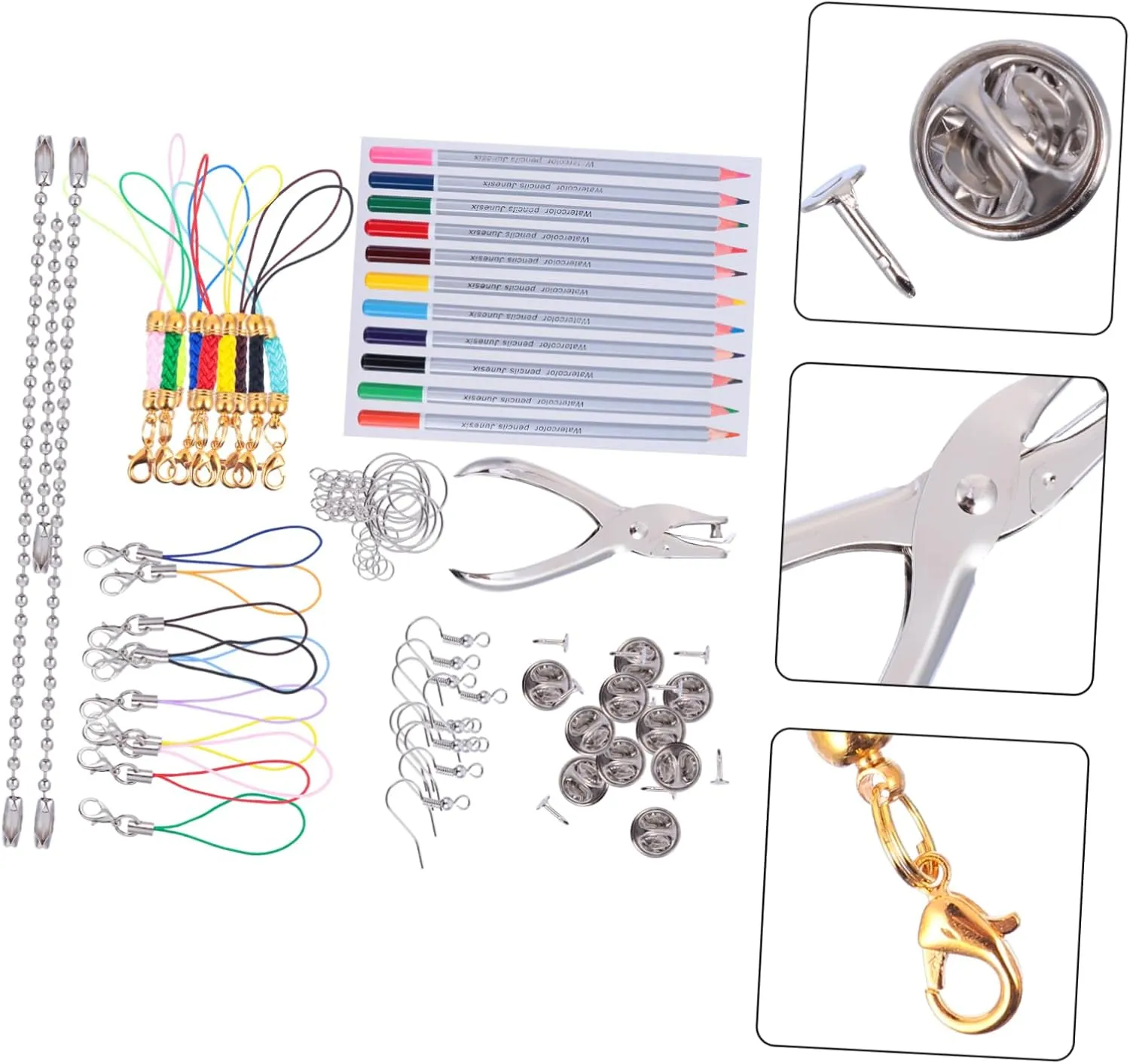 Shrinky Sheets for Boys and Girls Crafts for Jewelry Making and Creative Projects Toyvian 188pcs Shrink Plastic Kit for insecure DIY Charms Earrings Keychains 
