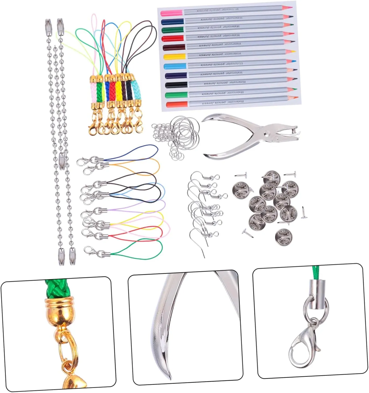 Shrinky Sheets for Boys and Girls Crafts for Jewelry Making and Creative Projects Toyvian 188pcs Shrink Plastic Kit for insecure DIY Charms Earrings Keychains 