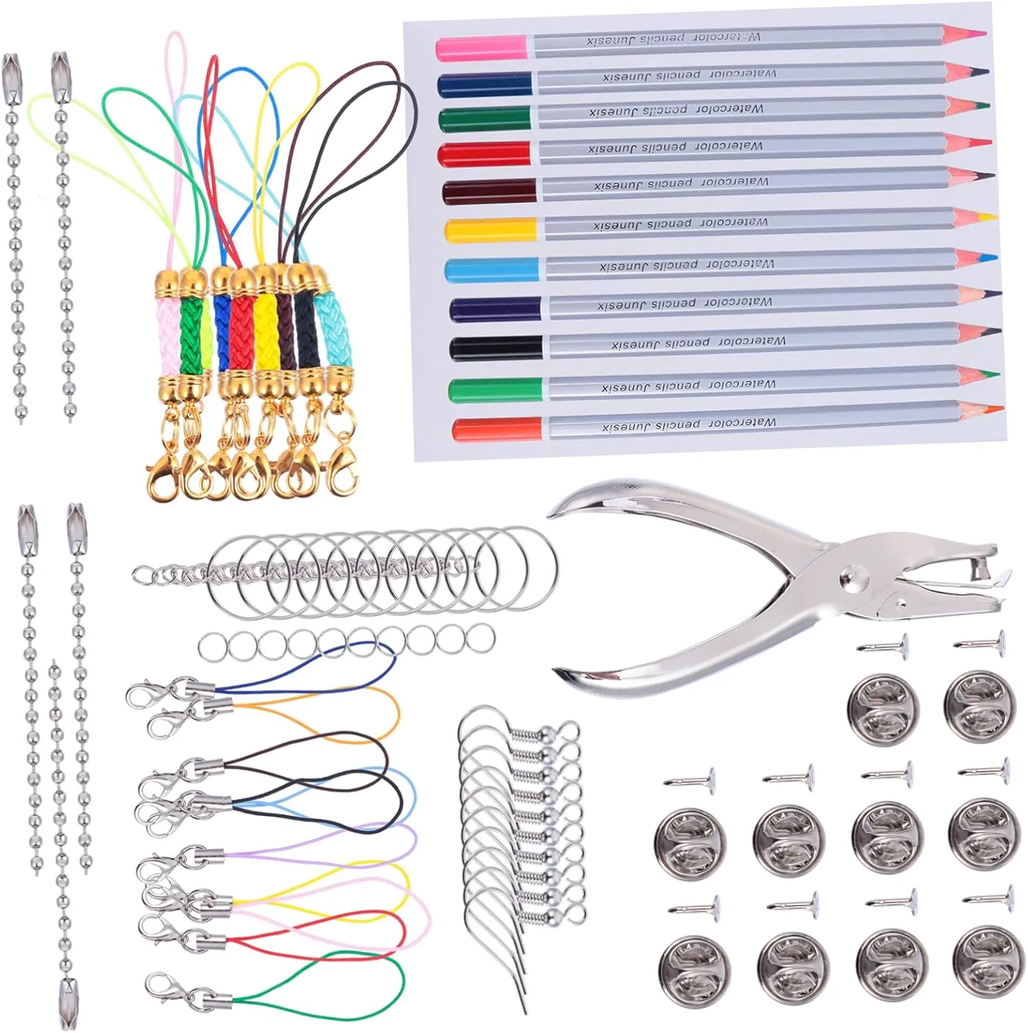 Shrinky Sheets for Boys and Girls Crafts for Jewelry Making and Creative Projects Toyvian 188pcs Shrink Plastic Kit for insecure DIY Charms Earrings Keychains 